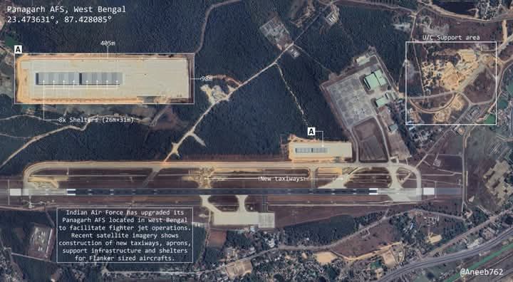 Preparation for Deployment of Fighter Jets at Panagarh Airbase in India
