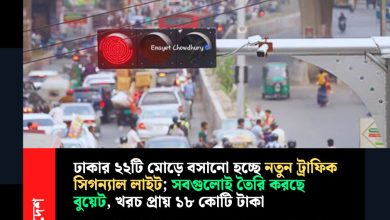 New traffic system in Dhaka