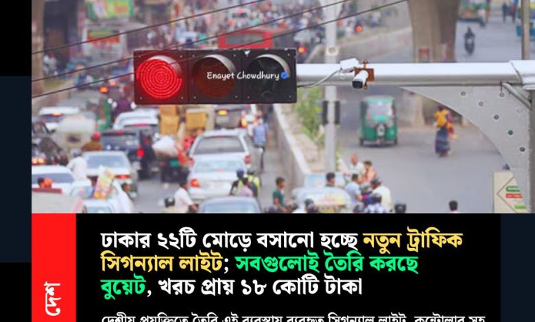 New traffic system in Dhaka